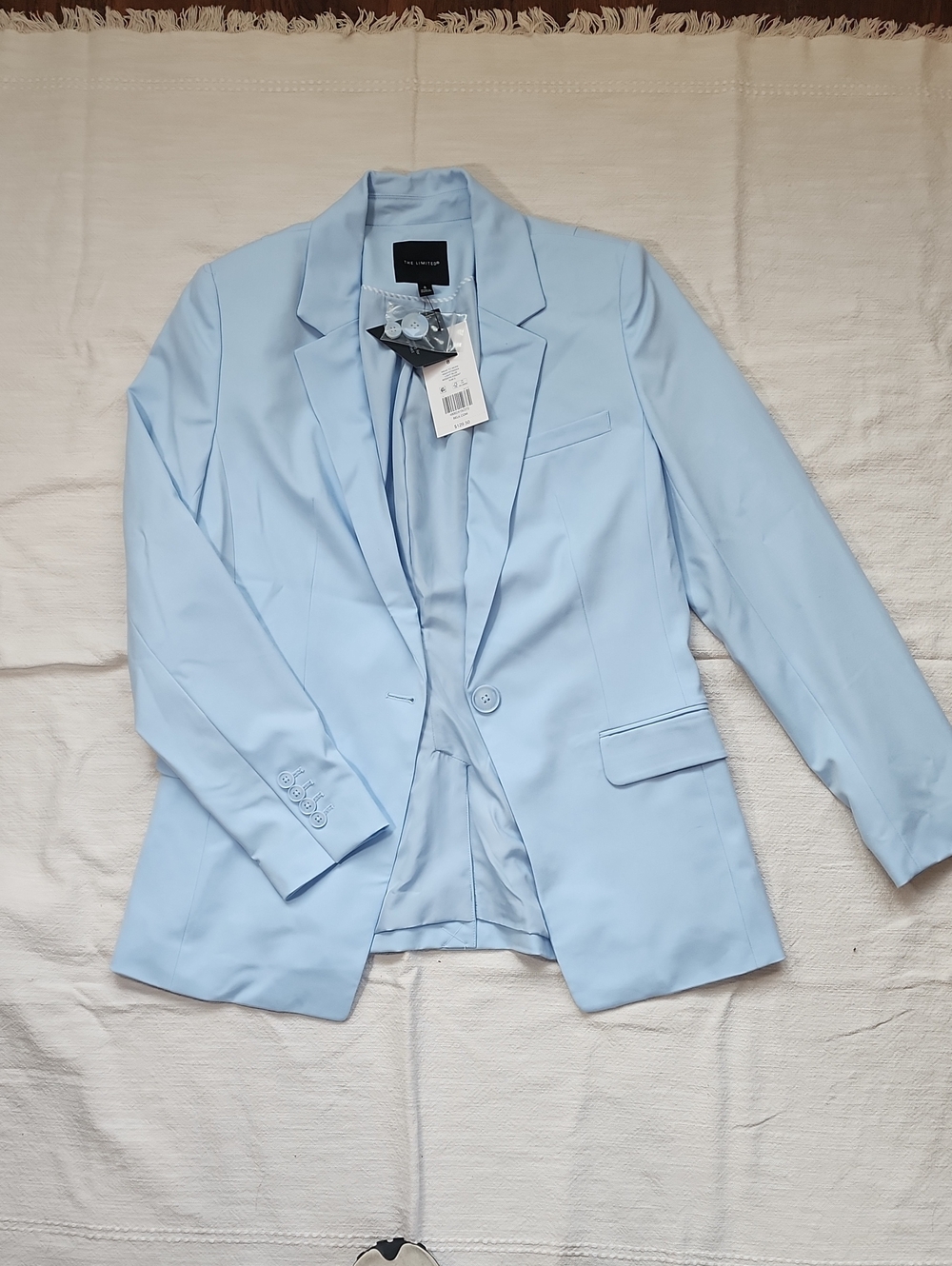 The Limited Light Blue Single-Button Women's Blazer